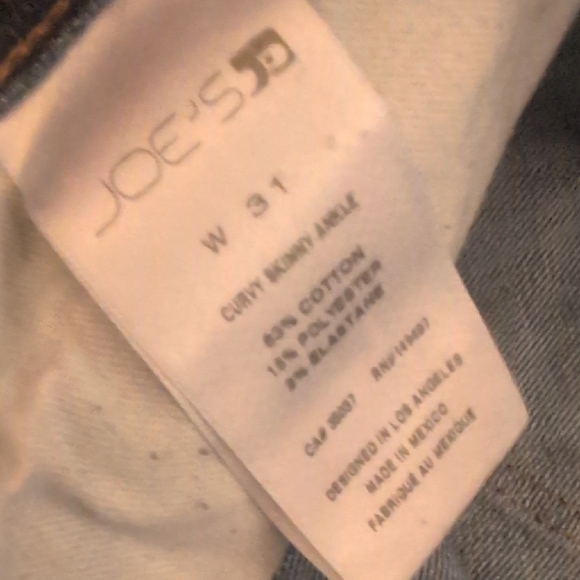 Joe's Jeans Blue Straight Denim - Picture 3 of 8
